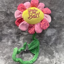 Poseable Yellow, Pink  Purple Flower Plush 3 Ft Flower  Your The Best  