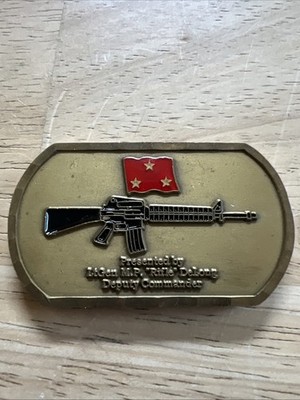 CHALLENGE COIN US CENTRAL COMMAND 3 STAR LIEUTENANT GENERAL MP RIFLR DeLONG