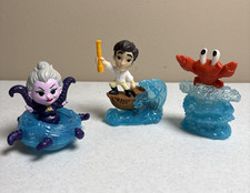 2022 McDONALD'S Disney The Little Mermaid HAPPY MEAL TOYS Lot Of 3