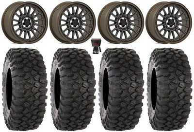 Valor V14 15'' Wheels Root Beer 32'' XC450 Tires Can-Am Maverick X3