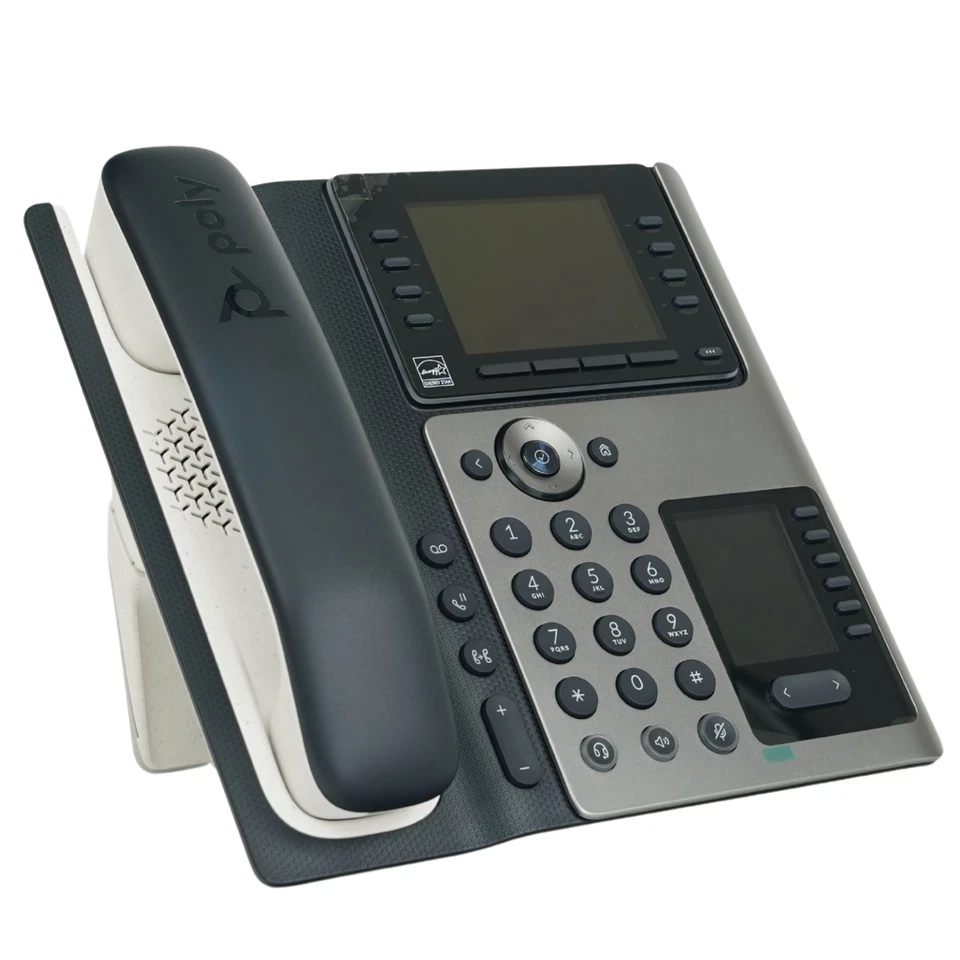 Poly Edge E450 IP Business Phone w/ Bluetooth PoE Wi-Fi Gigabit 2200-087030-025 - Image 3 of 4