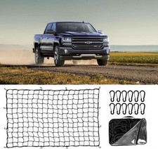 47x71 Bungee Truck Bed Cargo Net Trunk Storage Elastic Mesh For Chevy Silverado