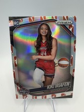 2025 Panini Prizm WNBA #149 Kiki Iriafen RC WNBA Logo Prizm Washington Mystics