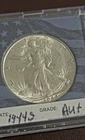 1944-S Walking Liberty Half Dollar AU 90% Silver About Uncirculated See Pics