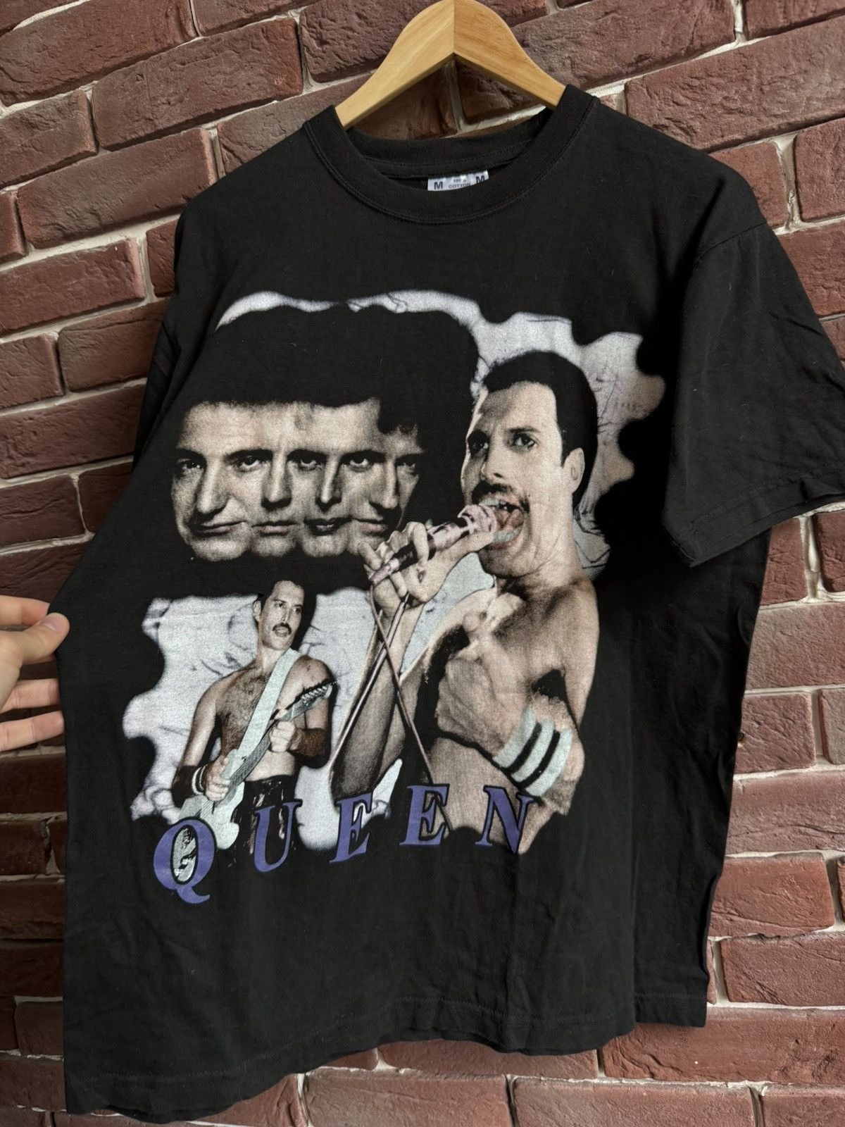 Rare 90s Queen Freddie Mercury Vintage Rock Band Tshirt image 3