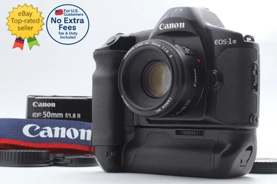 [Lens Top MINT] Canon EOS 1N BP-E1 35mm Film Camera EF 50mm f1.8 II From JAPAN - Photo 1/4