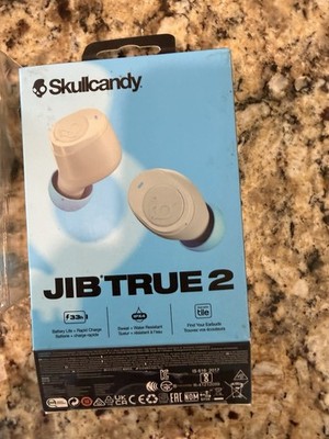 Skullcandy Jib True 2 True Wireless Bluetooth In-Ear Earbuds Blue/White w/ Case