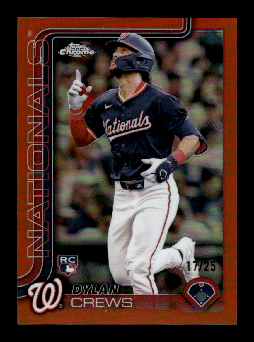 2025 Topps Chrome Dylan Crews #146 Rookie Orange Refractor /25