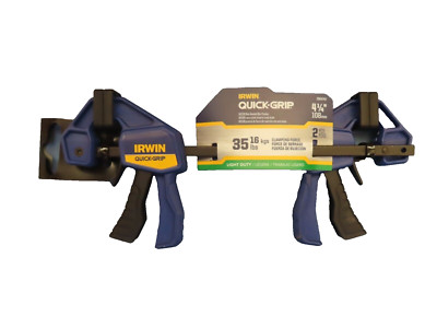 Irwin Quick-Grip Bar Clamp, One-Handed, Micro, 4-1/4 Inch, 2 piece  #1964747 NEW