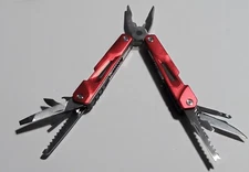 Uline Multi Tool Folding Pocket Tools Multifunctional Pliers Red
