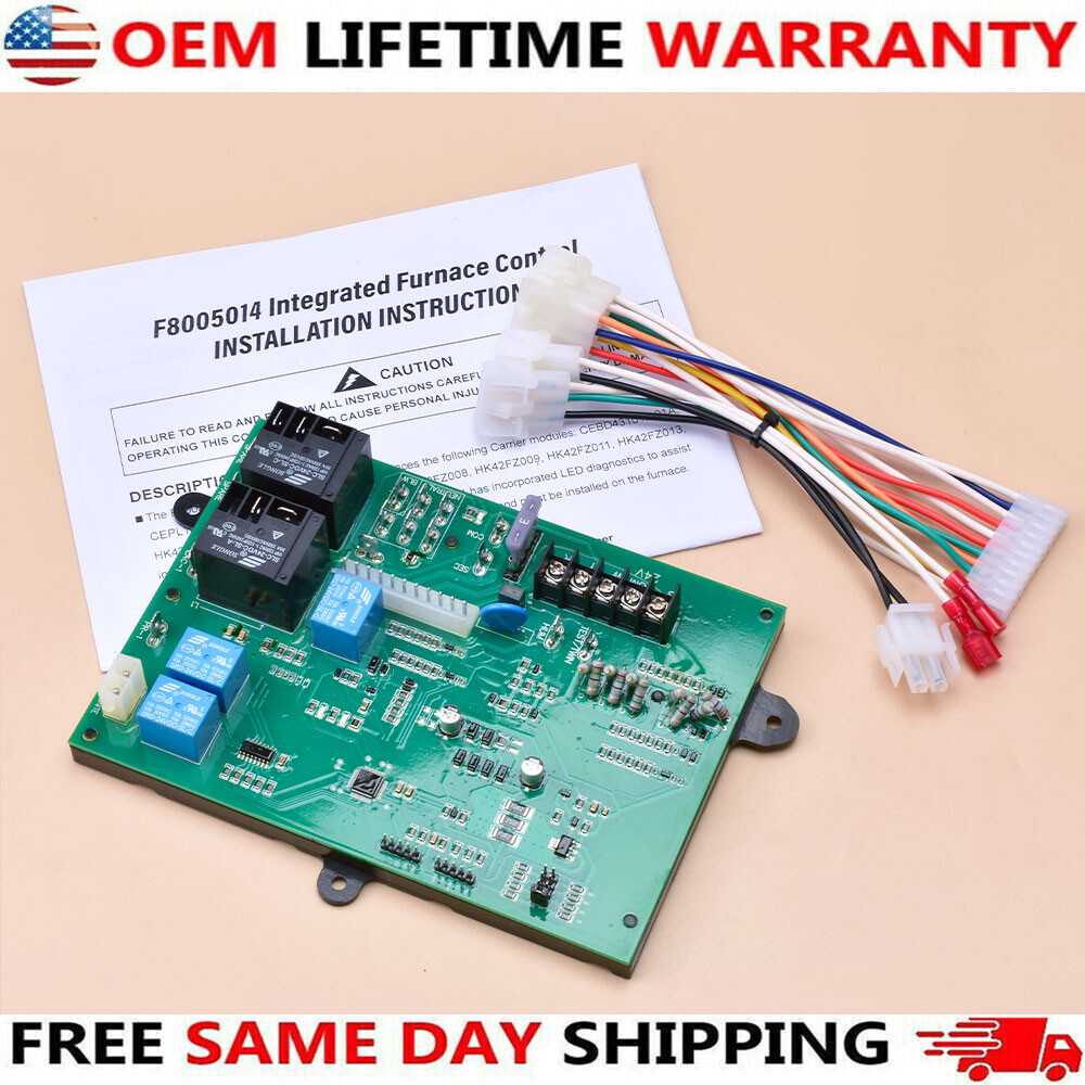 ICM282A Furnace Control Board Replacement for Carrier HK42FZ004 HK42FZ007 HK42FZ