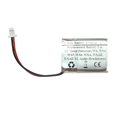 Battery for XP Metal Detectors WS,WS4,WS5,WS6,WSA,WSAII,WSAII XL Audio Headphone