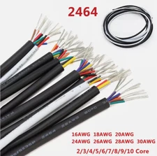 UL2464 16~30AWG Flexible Multi-Core Sheath Signal Wire Stranded Cable 2-10 Cores