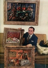 Edward G Robinson Magazine Photo Clipping 2 Page M9980