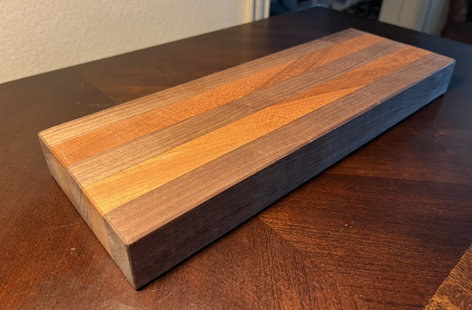 Handmade Cheese Board Made With Walnut And Cherry
