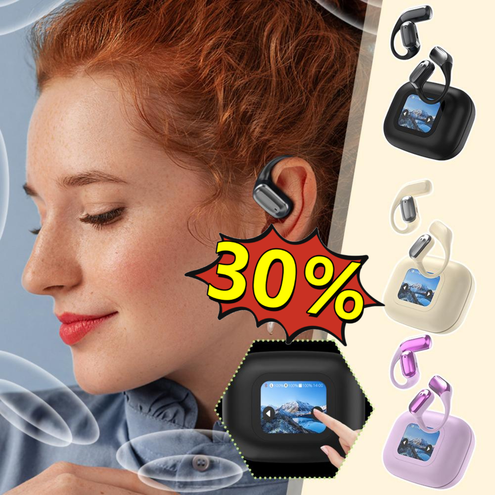 XP2 AI Wireless Earbuds with Real-Time Translation Over The Ear