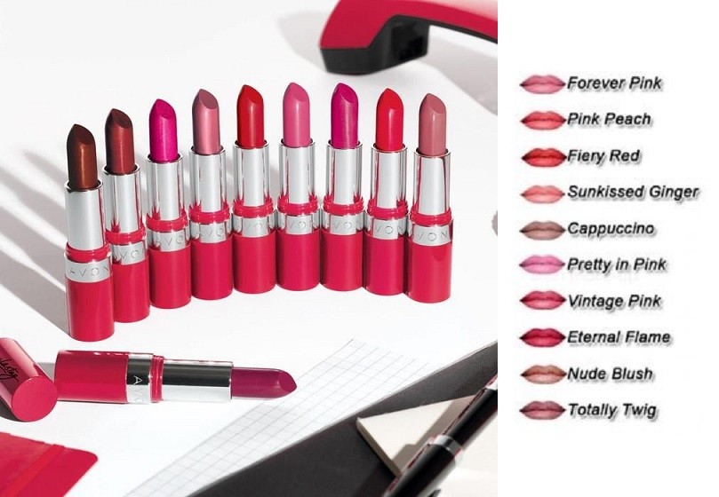 Rouge à Lèvres Avon Rouge Intense - Longue Tenue, Pigments Auto-renouvelants - Neuf Sous Emballage
