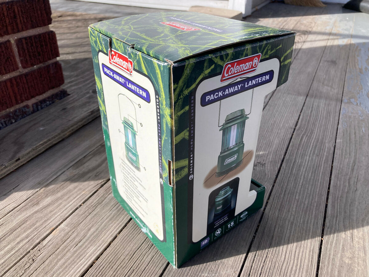 Coleman Pack-Away Lantern Battery Powered Fluorescent Lamps Coleman Pack-Away Lantern Battery Powered Fluorescent Lamps