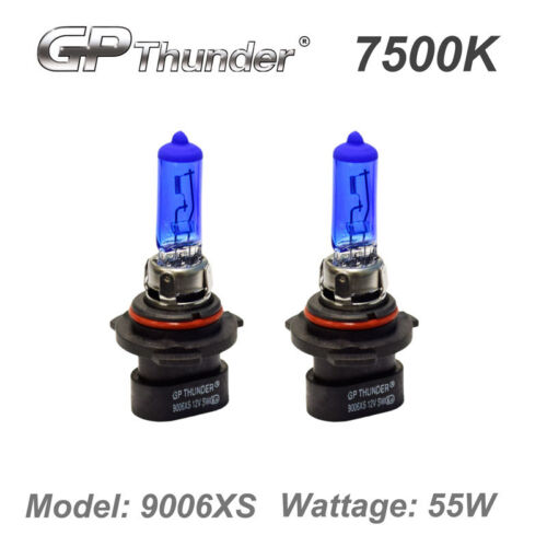 GP Thunder 7500K Xenon Quartz Halogen Light Bulbs White Pair 9006XS 55W  - Bild 1 von 1