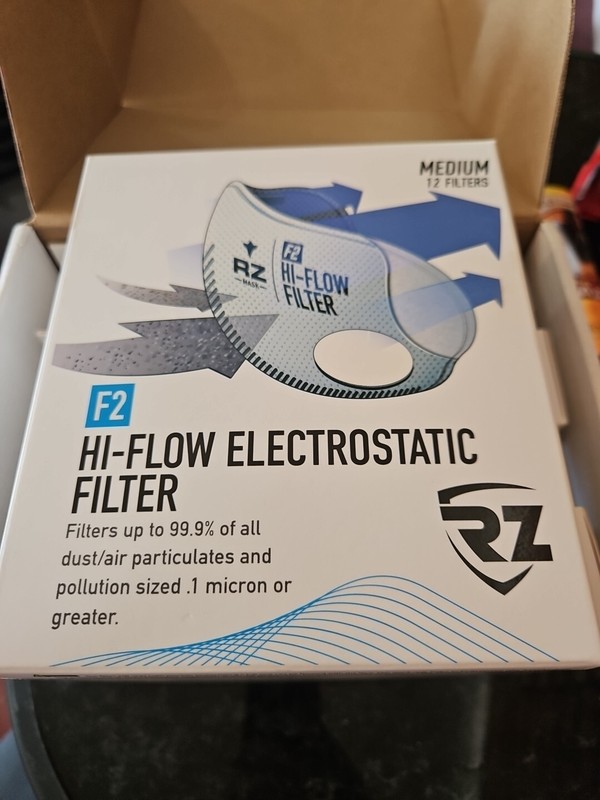 RZ Mask F2 Electrostatic Filter Sz Medium 4 -12 Filter in Packs 48ct