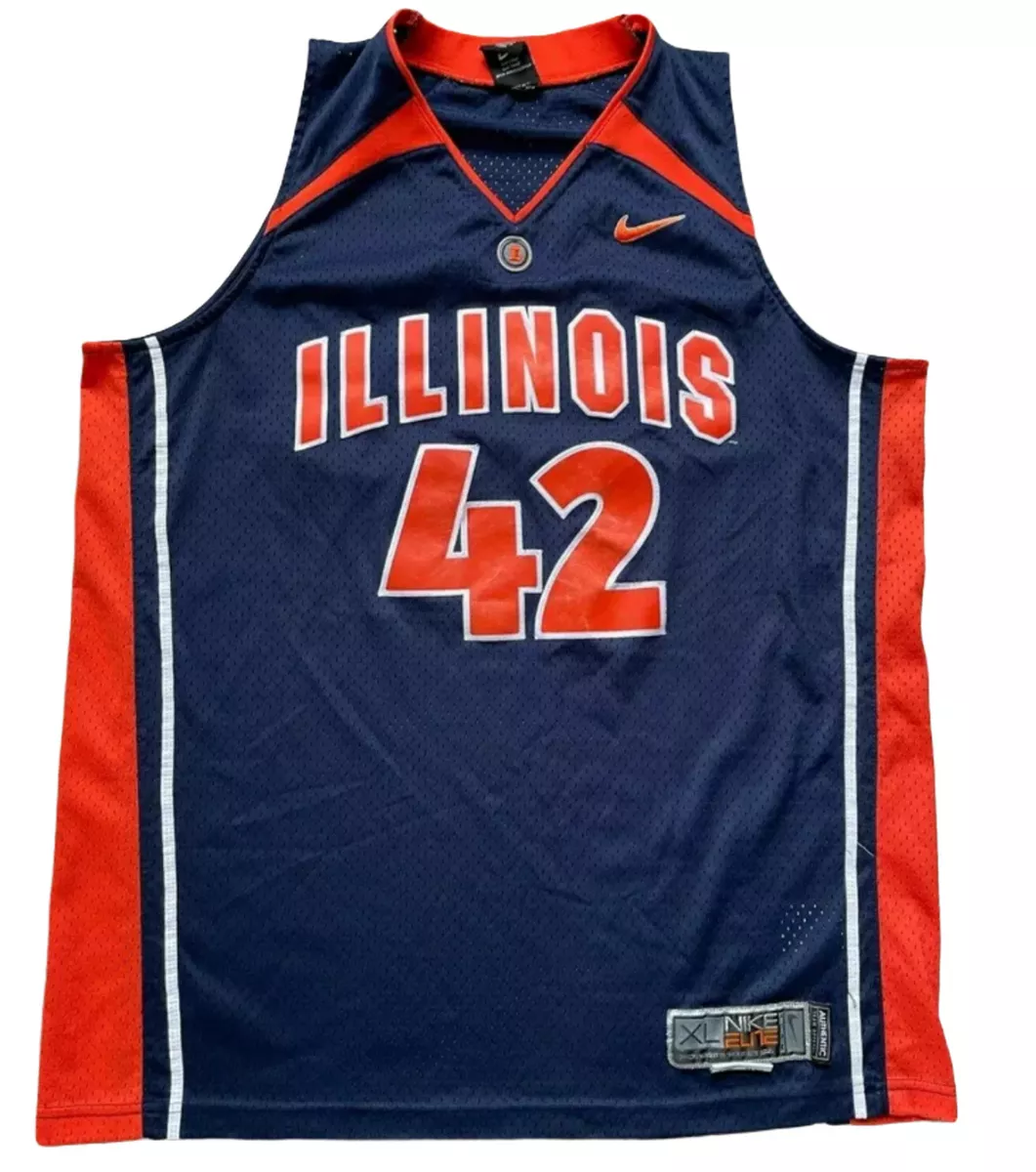 Youth ProSphere Navy Illinois Fighting Illini NIL Pick-A-Player Men's Basketball Jersey Size: Large