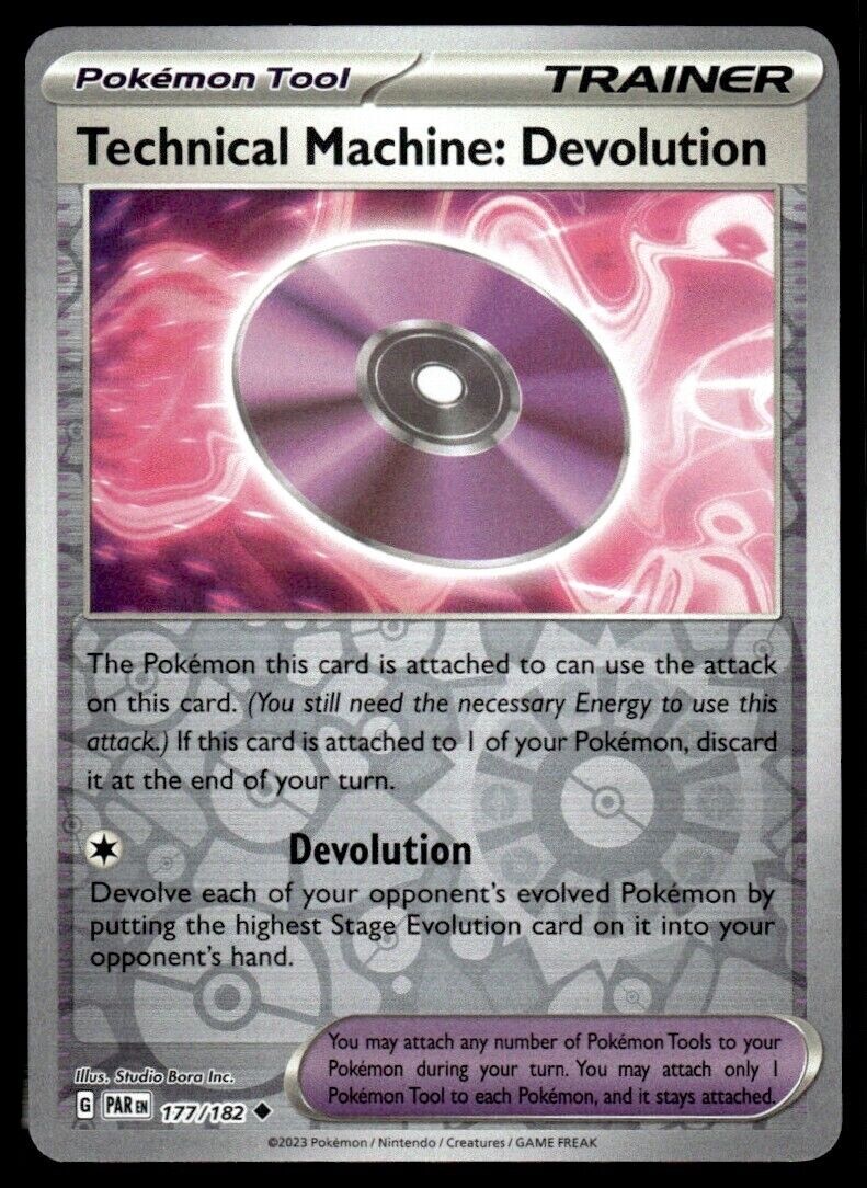 Technical Machine: Devolution - 177/182 - Reverse Holo - Pokemon - Paradox Rift