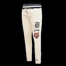Pro Standard - MLB Detroit Tigers Retro Classic Men's Fleece Sweatpants-Eggshell