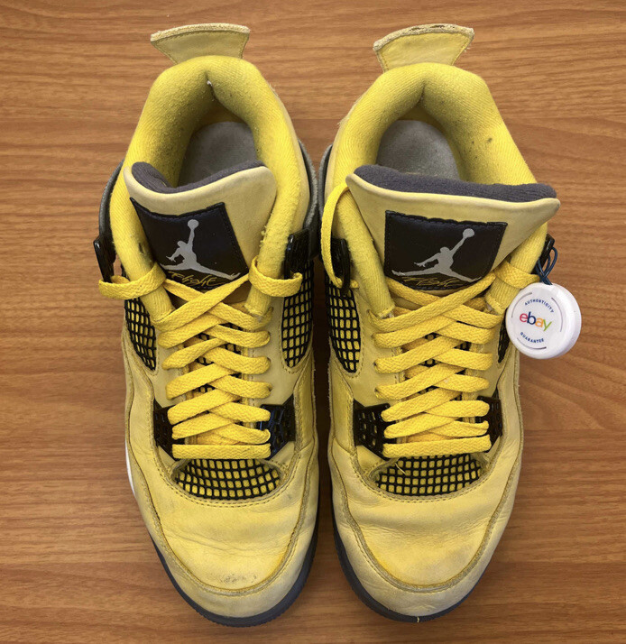 Air Jordan 4 イエロー Nike Men's Air Jordan Retro IV 4 Lightning 2021 Tour Yellow