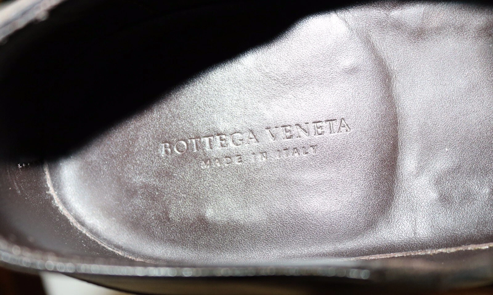 Scarpe slip on Bottega Veneta da uomo marroni in pelle con Goring US 11 euro 44 5