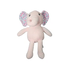 Little Treasure Pink Elephant Floral Ears Plush Stuffed Animal Lovey Security