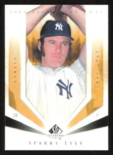 2004 SP Legendary Cuts SPARKY LYLE Base Baseball card NEW YORK YANKEES