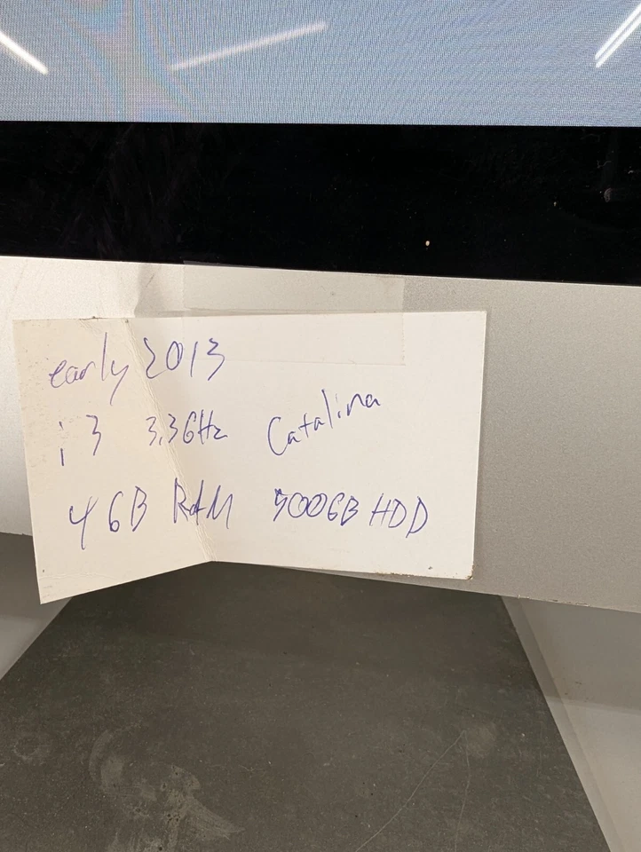 *TAL CUAL* Apple iMac A1418 21.5'' 2013 Core i3- 500gb hdd 4gb ram ¡vidrio agrietado! Foto 4 de 4