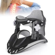 Neck Traction Device, Adjustable Cervical Neck Stretcher with 360 Degree Supp...