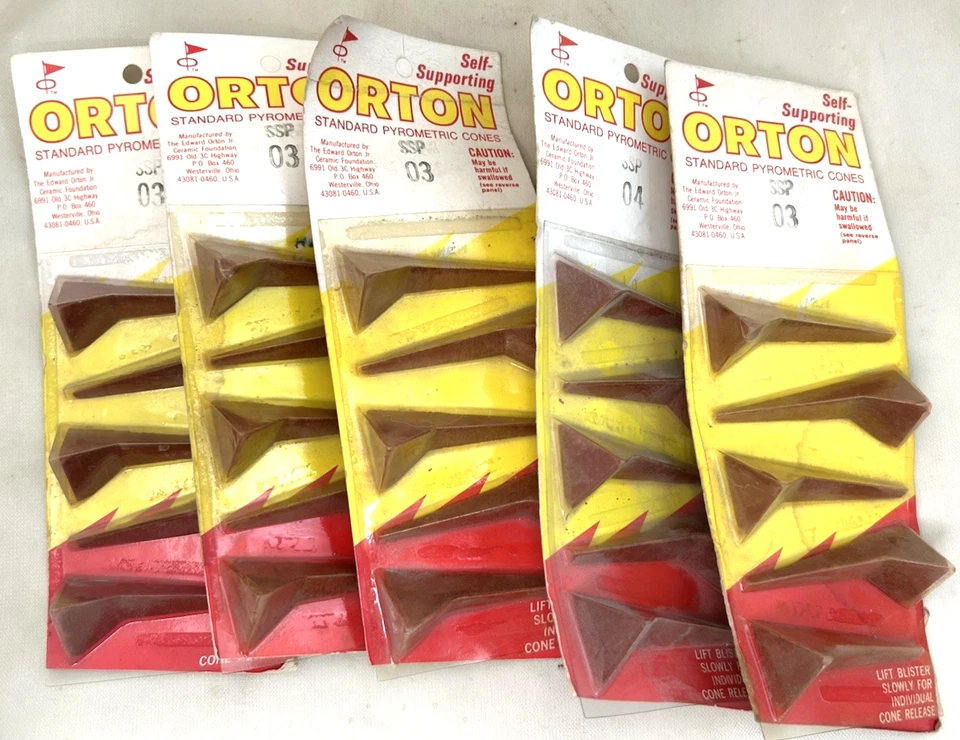 25 Vintage Orton Pyrometric Cones Standard Kiln 2.25”  USA Self Supporting - Image 2 of 4