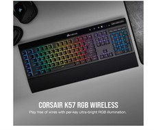 Image of Corsair K57 RGB Wireless Gaming Keyboard Slipstream Bluetooth USB Black