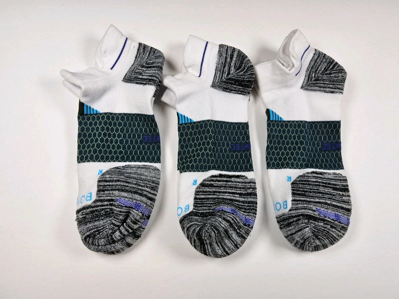 Bombas Hex-Tec Athletic Ankle Socks Lot Of 3 Pairs Size XL