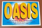Oasis official post card live in paris at the bercy palais d'omnisports 1996