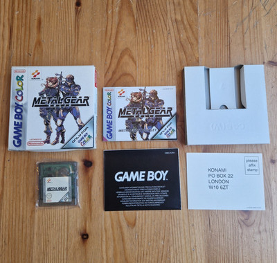 Metal Gear Solid Game Boy Color komplett verpackt Handbuch CIB PAL getestet