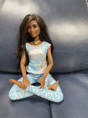 WORKS Breathe With Me Yoga A Barbie Guided Meditation Doll Lights Up African Am