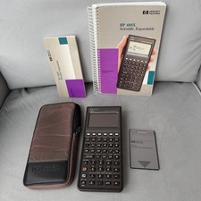 Hewlett-Packard HP 48SX Scientific Calculator w/Solve Equ Lib, QRG, Case - NICE