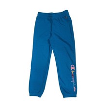 Champion Kids Jogger Sweatpants Blue Rainbow Logo CWG007 Size S 7/8 NEW