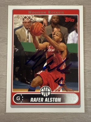 2006 Topps #117 Rafer Alston Signed Autographed Card Houston Rockets
