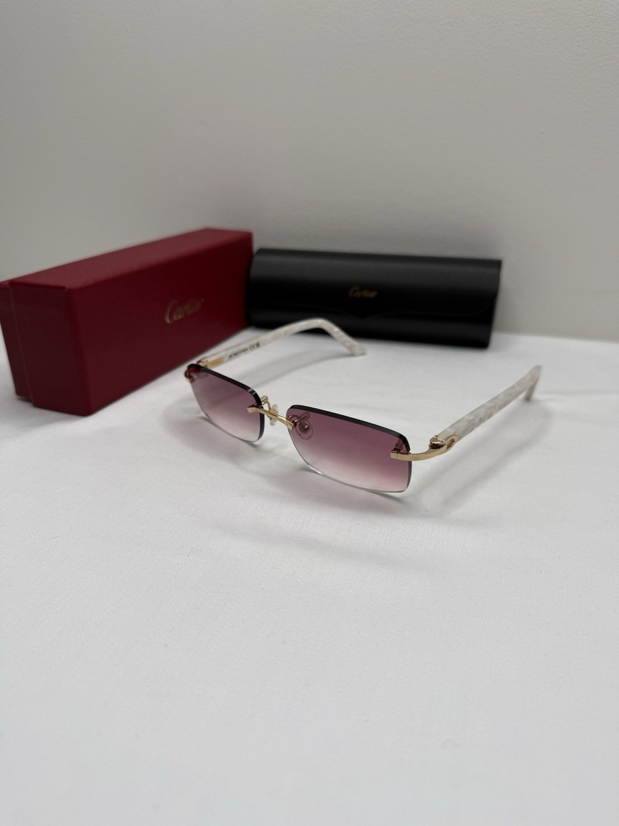 Cartier Premiere Rimless, White Buff Horn Temples, Gradient C