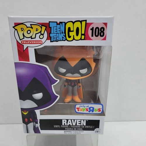 Funko Pop Teen Titans Go! Raven (Orange) Only at Toys R Us #108 w/Protector