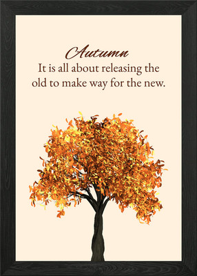 Herbst Baum Herbst Wandel Gerahmtes Wandbild Poster Leinwanddruck Bild