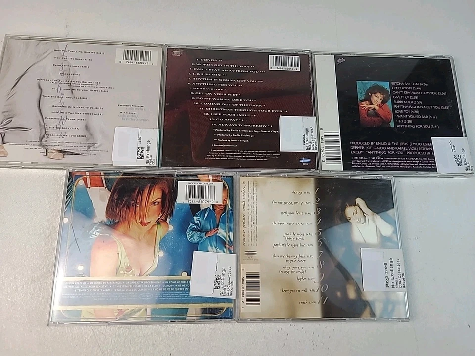 Lot 5 Gloria Estefan CDs Miami Sound Hold Me Loose Hits Destiny Soul *AS IS* Foto 2 de 3