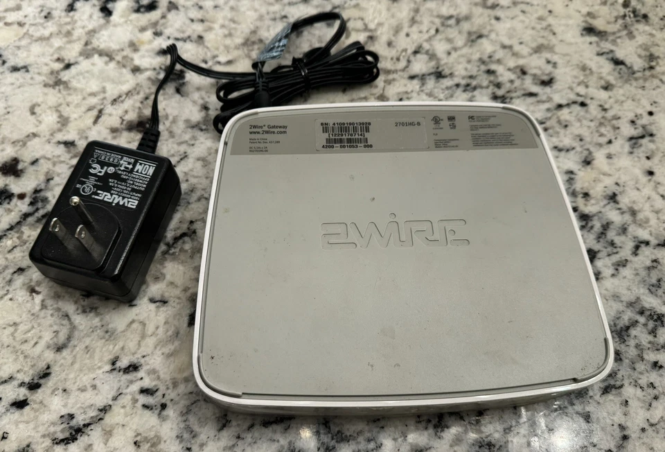 2Wire 2701HG-B ADSL2/ADSL2+ High-Speed DSL Gateway/Router/WAP (AT&T Branded) - Image 3 of 4