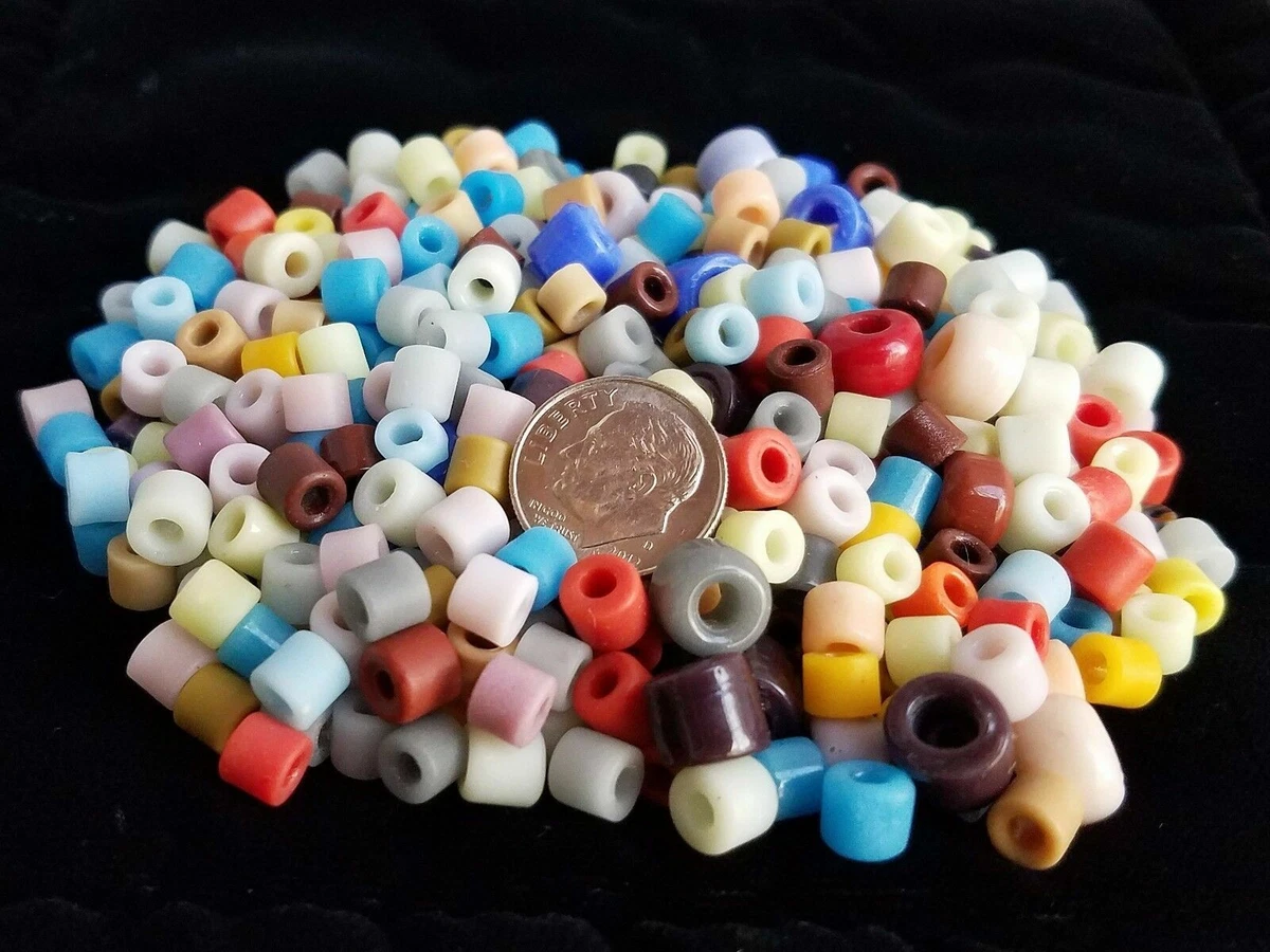 Assorted Mixed Lot Variety of Acrylic Beads and Pony Beads of Assorted  Colors, Shapes, and Sizes 