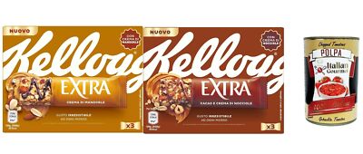 Kellogg's Extra Riegel Mandelcreme, Kakao und Haselnusscreme 2x105g+Polpa 400g