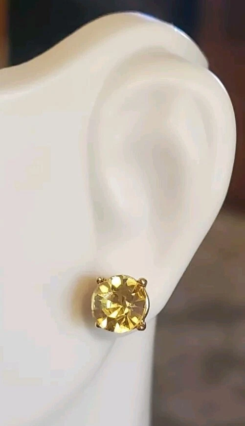 Juego de aretes tipo aro y ámbar Charter Club Foto 3 de 4